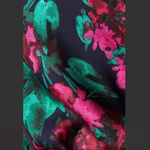 MISA Los Angeles Talah Floral Satin Bodysuit Small - Picture 5 of 12